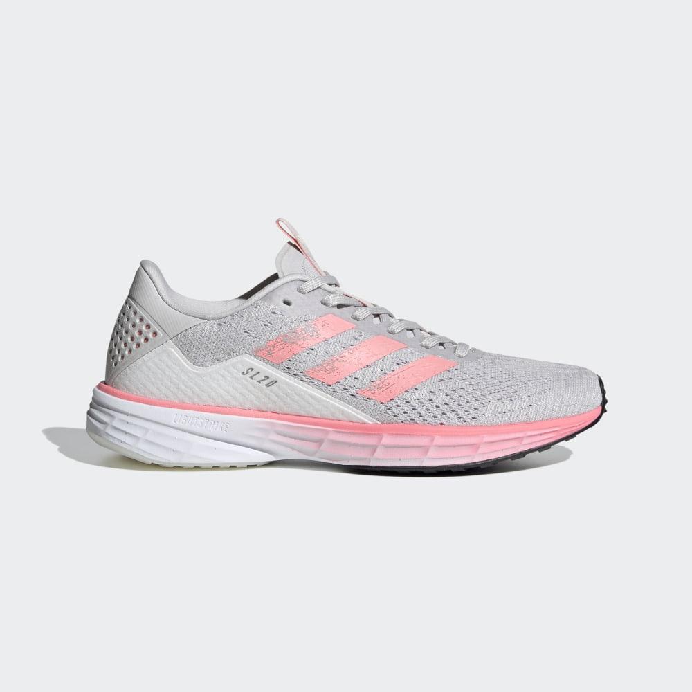 Adidasi Alergare Adidas SL20 SUMMER.RDY Dama Romania - Gri/Rosii Deschis/Albi FU6616